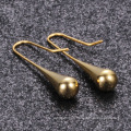 Simple Stainless Steel Water Drop Teardrop Earrings